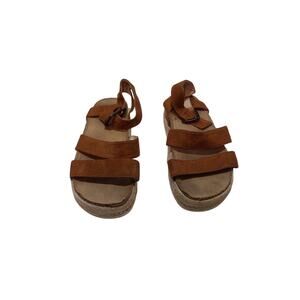 womens art class strapped open toe wedge hemp sandals.